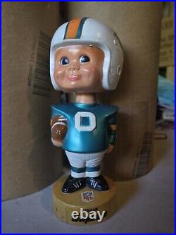 Vintage 1975 Miami Dolphins Bobblehead 7in NFL Memorabilia Great