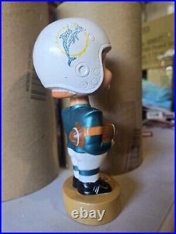 Vintage 1975 Miami Dolphins Bobblehead 7in NFL Memorabilia Great