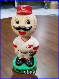 Vintage 1980s Cincinati Reds Mr. Redlegs Mascot Bobble Head