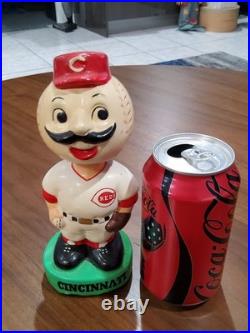 Vintage 1980s Cincinati Reds Mr. Redlegs Mascot Bobble Head