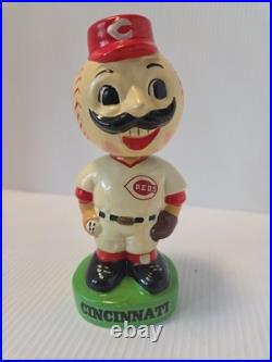 Vintage 1980s Cincinati Reds Mr. Redlegs Mascot Bobble Head Taiwan Rare
