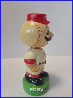 Vintage 1980s Cincinati Reds Mr. Redlegs Mascot Bobble Head Taiwan Rare