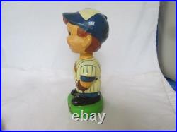 Vintage 1980s Milwaukee Brewers Nodder Bobblehead Striped Uniform Rare Pose