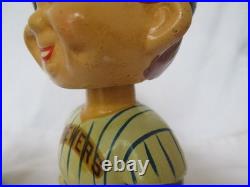 Vintage 1980s Milwaukee Brewers Nodder Bobblehead Striped Uniform Rare Pose