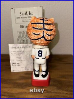 Vintage 1998 Paws Mascot SAM Bobblehead NEW 1/3000 Detroit Tigers Comerica Cobb
