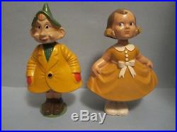Vintage 20's Denny Dimwit and Friend Comic Characters Nodder Bobble Head