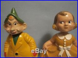 Vintage 20's Denny Dimwit and Friend Comic Characters Nodder Bobble Head