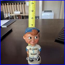 Vintage 4.5 LA Dodgers Bobblehead MLB Baseball 1960s White Circle Base