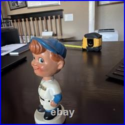 Vintage 4.5 LA Dodgers Bobblehead MLB Baseball 1960s White Circle Base