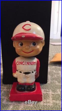 Vintage 50's 60's Cincinnati Reds Bobblehead Bobble Head Baseball Mascot RARE