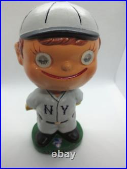 Vintage 60's Blinky Eyed New York Highlanders Baseball Bobblehead Nodder Custom