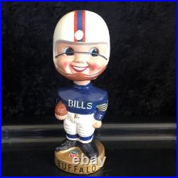 Vintage 60's Buffalo Bills Bobble Head Gold Base