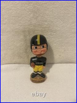 Vintage 60's Sports Specialties Pittsburgh Steelers Gold Based Bobblehead
