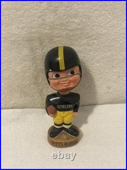 Vintage 60's Sports Specialties Pittsburgh Steelers Gold Based Bobblehead