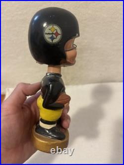 Vintage 60's Sports Specialties Pittsburgh Steelers Gold Based Bobblehead