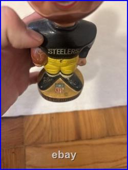 Vintage 60's Sports Specialties Pittsburgh Steelers Gold Based Bobblehead