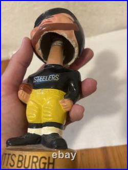 Vintage 60's Sports Specialties Pittsburgh Steelers Gold Based Bobblehead