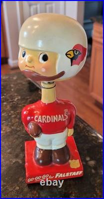 Vintage 60s Arizona Cardinals Bobble Head Nodder Go-Go-Go Falstaff NFL Football