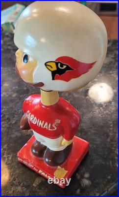 Vintage 60s Arizona Cardinals Bobble Head Nodder Go-Go-Go Falstaff NFL Football