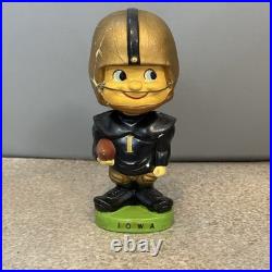 Vintage 60s Bobblehead Nodder Iowa Hawkeyes Football Toes Up Japan Repaired RARE