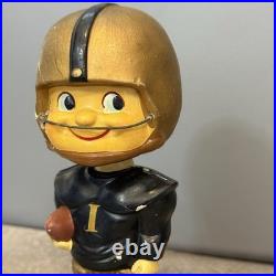 Vintage 60s Bobblehead Nodder Iowa Hawkeyes Football Toes Up Japan Repaired RARE