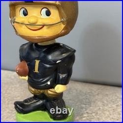 Vintage 60s Bobblehead Nodder Iowa Hawkeyes Football Toes Up Japan Repaired RARE