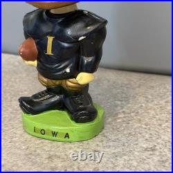 Vintage 60s Bobblehead Nodder Iowa Hawkeyes Football Toes Up Japan Repaired RARE