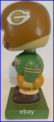Vintage'60s Green Bay Packers Bobblehead Nodder Square Base Japan NFL Rare