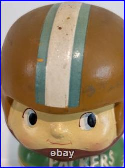 Vintage'60s Green Bay Packers Bobblehead Nodder Square Base Japan NFL Rare