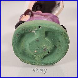 Vintage 60s Your Favorite Football Japan Nodder Bobblehead Purple White BAD BOX