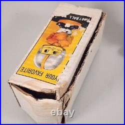 Vintage 60s Your Favorite Football Japan Nodder Bobblehead Purple White BAD BOX