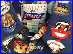 Vintage 90s Reyn Spooner Hawaiian Shirt MLB Bobble Heads Large 100% Spun Rayon