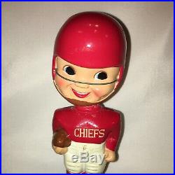 Vintage AFL NFL Kansas City Chiefs Football Bobble Head by Sports Specialties