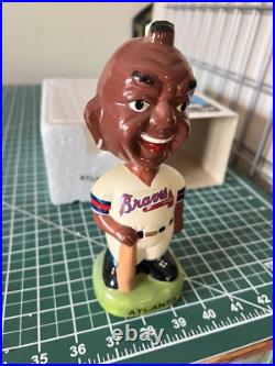 Vintage ATLANTA BRAVES Ceramic Bobblehead Vintage ATLANTA BRAVES Ceramic Bobblehead