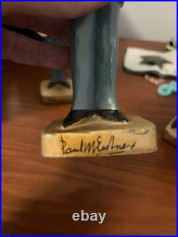 Vintage BEATLES 1964 CAR MASCOTS BOBBLE HEAD 8 INCH NODDERS Complete Set