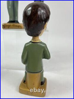 Vintage BEATLES 1964 CAR MASCOTS BOBBLE HEAD 8 INCH NODDERS Complete Set