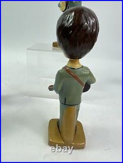 Vintage BEATLES 1964 CAR MASCOTS BOBBLE HEAD 8 INCH NODDERS Complete Set