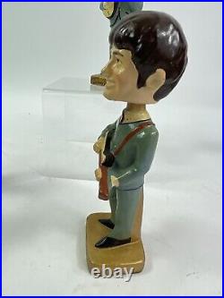 Vintage BEATLES 1964 CAR MASCOTS BOBBLE HEAD 8 INCH NODDERS Complete Set