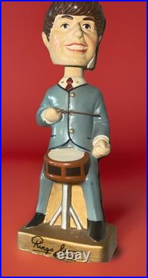 Vintage BEATLES 1964 CAR MASCOTS BOBBLE HEAD 8 INCH NODDER Ringo Starr Vintage BEATLES 1964 CAR MASCOTS BOBBLE HEAD 8 INCH NODDER Ringo Starr