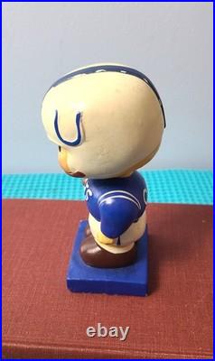 Vintage Baltimore Colts 1960's Bobblehead Nodder Blue Square Base
