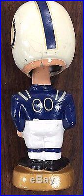 Vintage Baltimore Colts 1960's NFL Bobblehead Nodder Gold Base 1967 Japan Rare