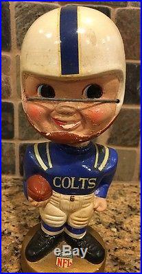 Vintage Baltimore Colts 1960's NFL Bobblehead Nodder. With Box. 1967 Rare