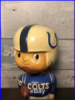 Vintage Baltimore Colts Blue Square Base Bobblehead Nodder