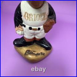 Vintage Baltimore Orioles Baseball Bobble Head Nodder 1960s Sports Specialties