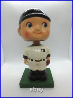 Vintage Baseball 1960's New York Yankees Wood Base Nodder Bobblehead Custom Vintage Baseball 1960's New York Yankees Wood Base Nodder Bobblehead Custom