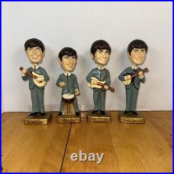 Vintage Beatles 1964 Car Mascots 8 Bobb'n Bobble Head Nodders Complete Set of 4