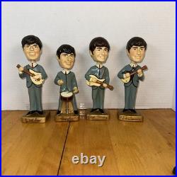 Vintage Beatles 1964 Car Mascots 8 Bobb'n Bobble Head Nodders Complete Set of 4