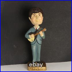 Vintage Beatles 1964 Car Mascots 8 Bobb'n Bobble Head Nodders Complete Set of 4