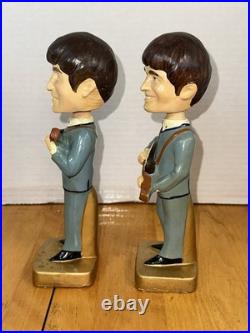 Vintage Beatles 1964 Car Mascots 8 Bobb'n Bobble Head Nodders Complete Set of 4