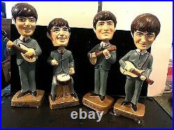 Vintage Beatles 1964 Original Car Mascots Bobblehead